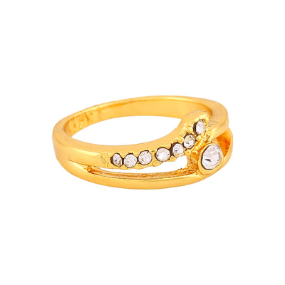 Estele Gold Plated Gorgeous Finger Ring for Women