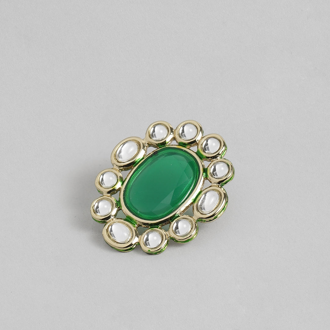 Estele Green Kundan Latest Necklace Jewellery Set for Women
