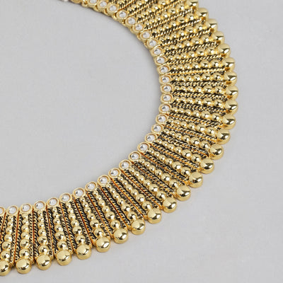 ESTELE - Traditional Matt Gold plated Necklace Set