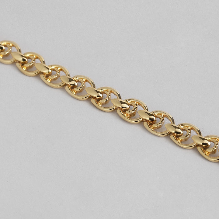 Estele Gold Plated Hula Hoop Bracelet with Box Clasp for women