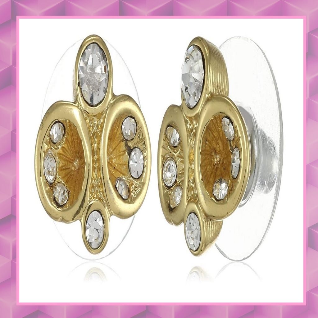 Estele Gold Plated Bumble Stud Earrings for women