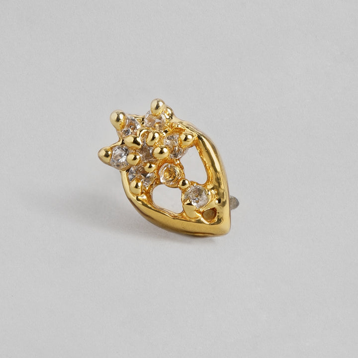 Modern Gold plated American Diamond Star wave Necklace