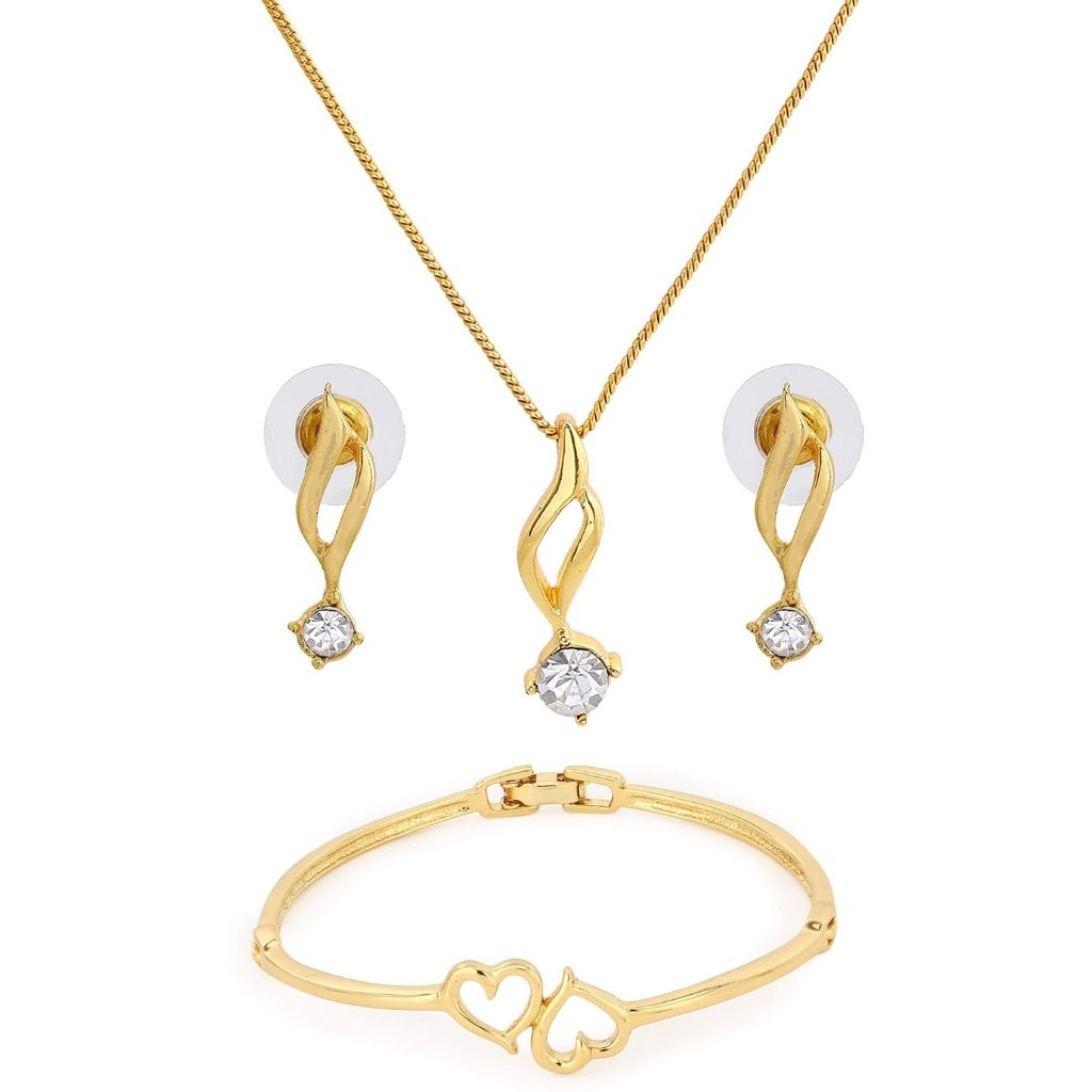 Besufy 4 Pcs/Set Women Jewelry Set Teardrop Charm Necklace Earrings Opening  Ring Bracelet - Walmart.com