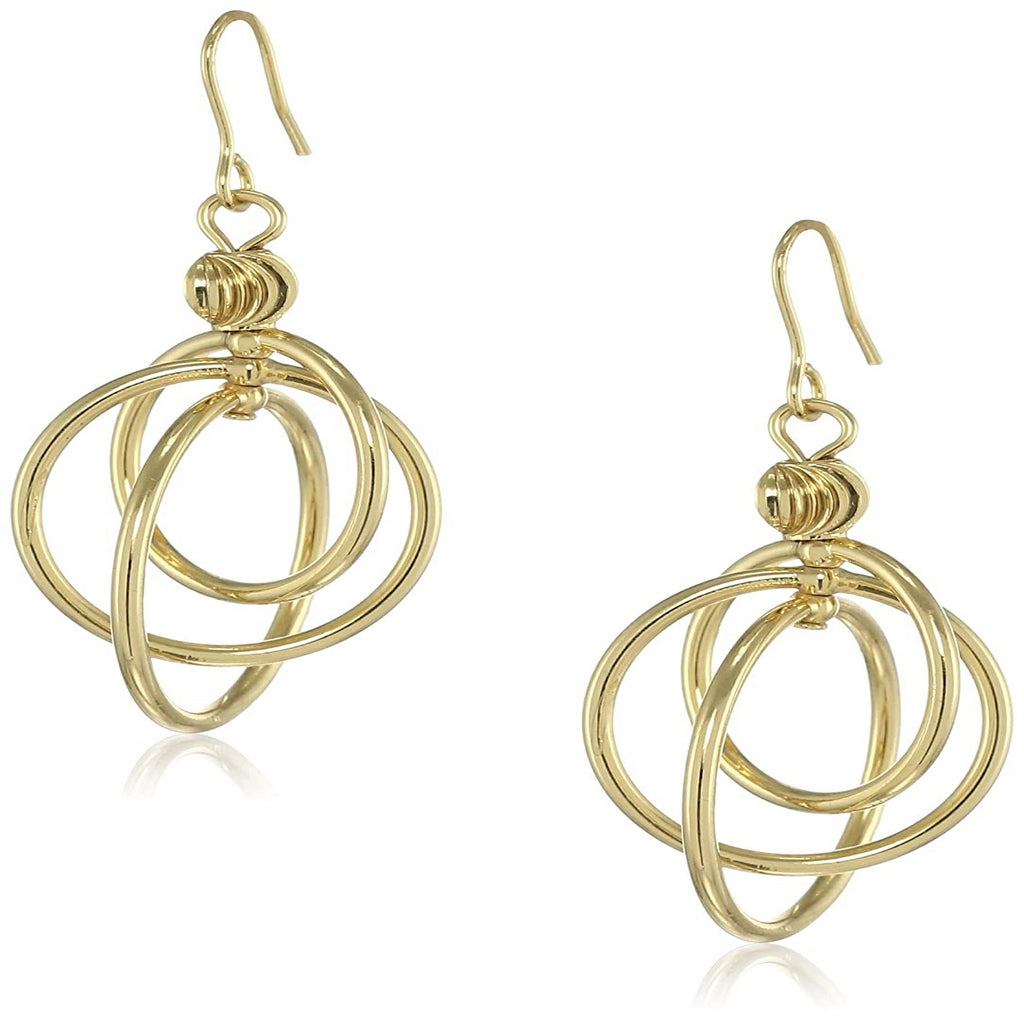 Estele  Gold Plated Hoop glory Dangle Earrings for women