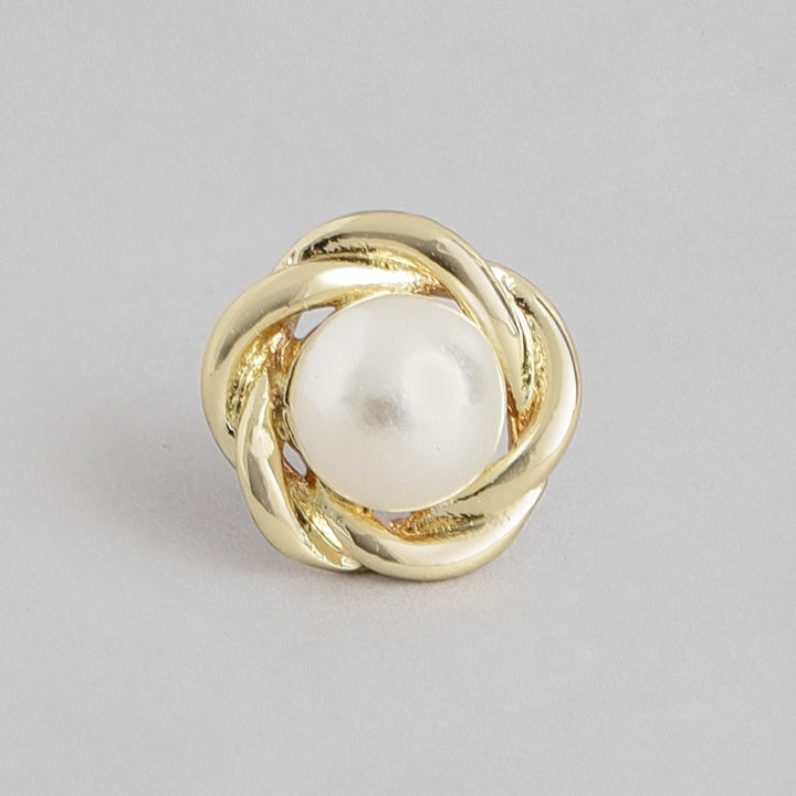 Estele Valentines Day Gift Pearl Stud Earrings Combo For Girls & Women
