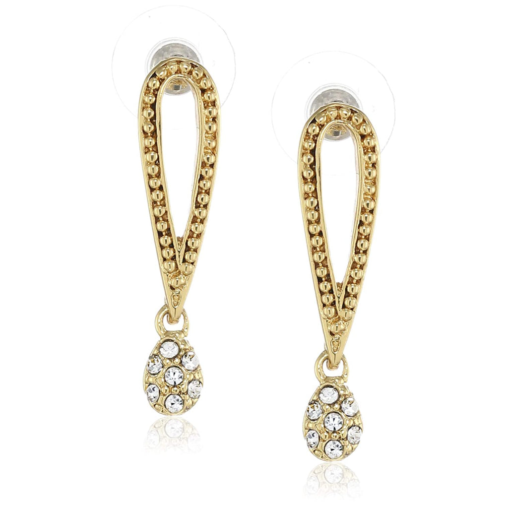 Estele  Gold Plated Exclamation Drop Earrings for women