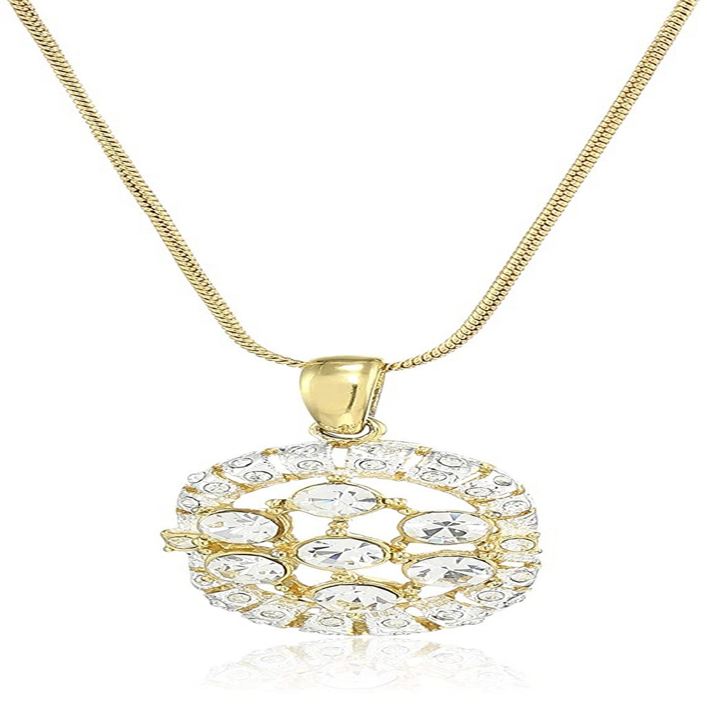 Estele  Gold plated Austrian Crystal fancy pendant for women