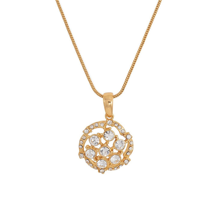 Estele gold plated pendant with fancy Austrian crystals for Women