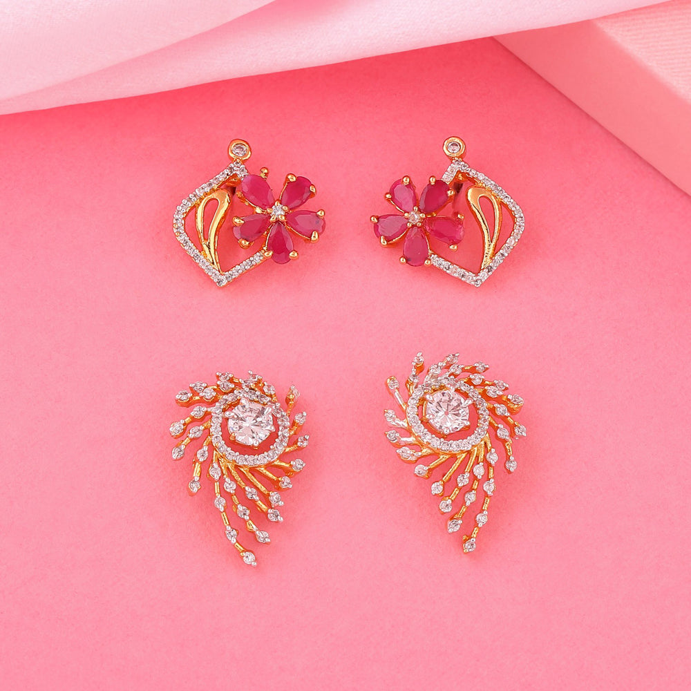 Valentines Day Gift For Wife Special American Diamond Earrings For