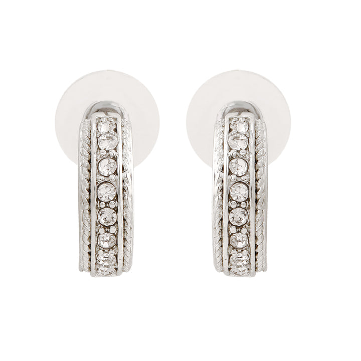 Trendy Candy Stud with fancy White Crystals