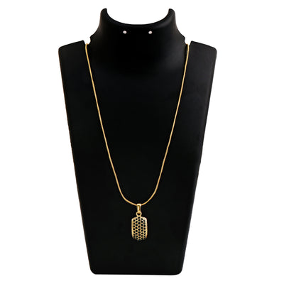 Trendy Gold Plated Candy Pendant with Fancy Emerald Austrian Diamond Crystals