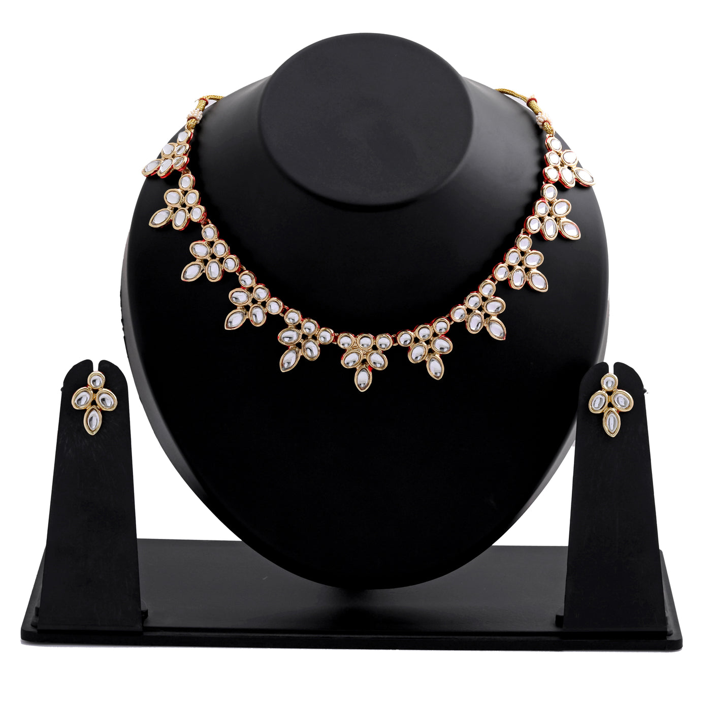 Polki collection Kundan Pearl Necklace Set