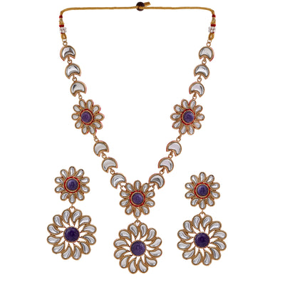 24Kt Kundan Traditional Necklace Jewellery Set for Women