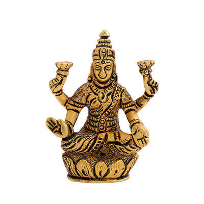 Estele Gold Plated Goddess Lakshmi Ji Idol (LAX-02-DGA DEITY)