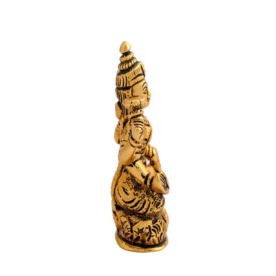 Estele Gold Plated Goddess Lakshmi Ji Idol (LAX-02-DGA DEITY)