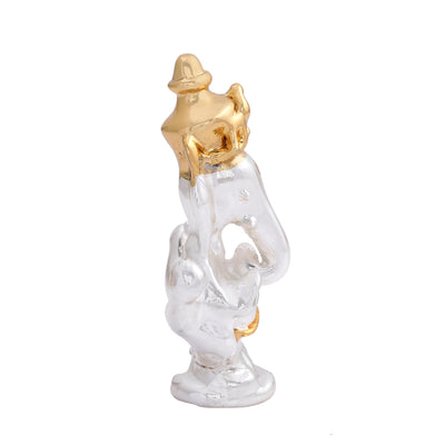 Estele Gold & Rhodium Plated Holy Ganesh Idol (2TN)