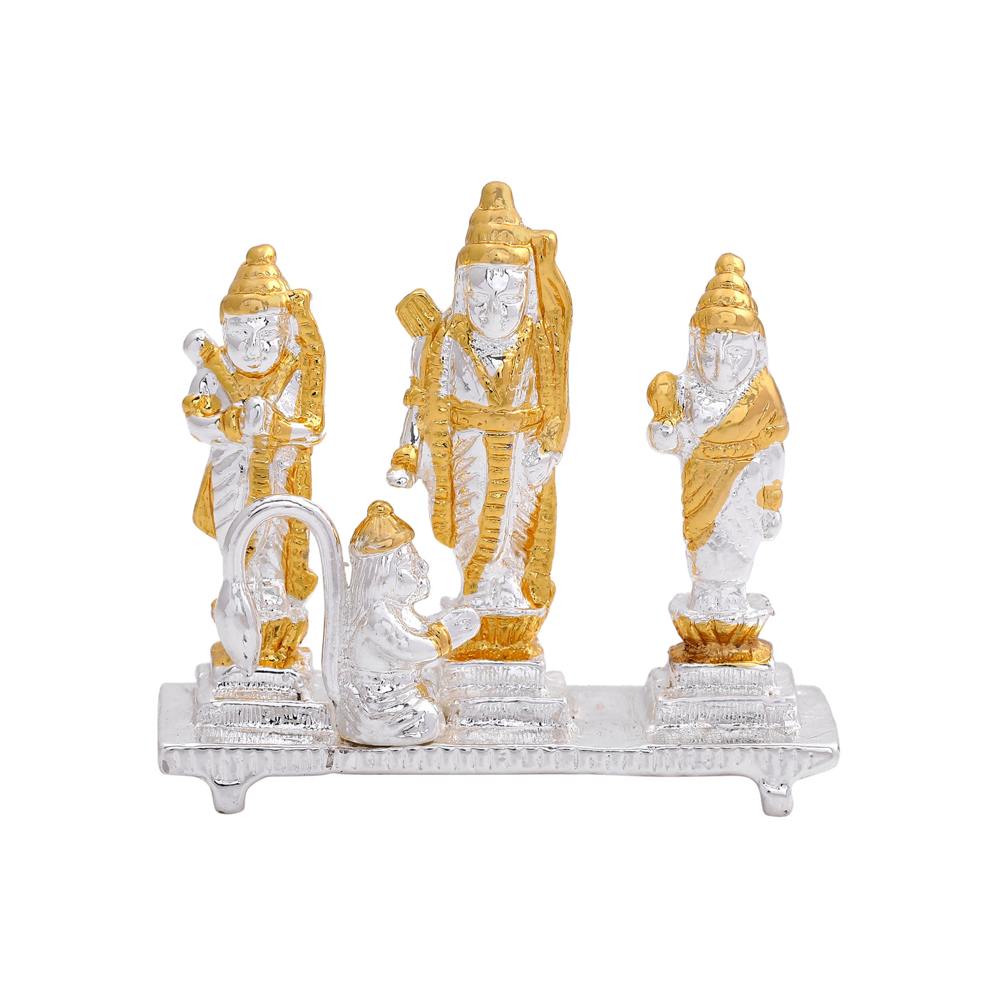 Estele Gold & Rhodium Plated Shri Ram Darbar Idols (2TN)
