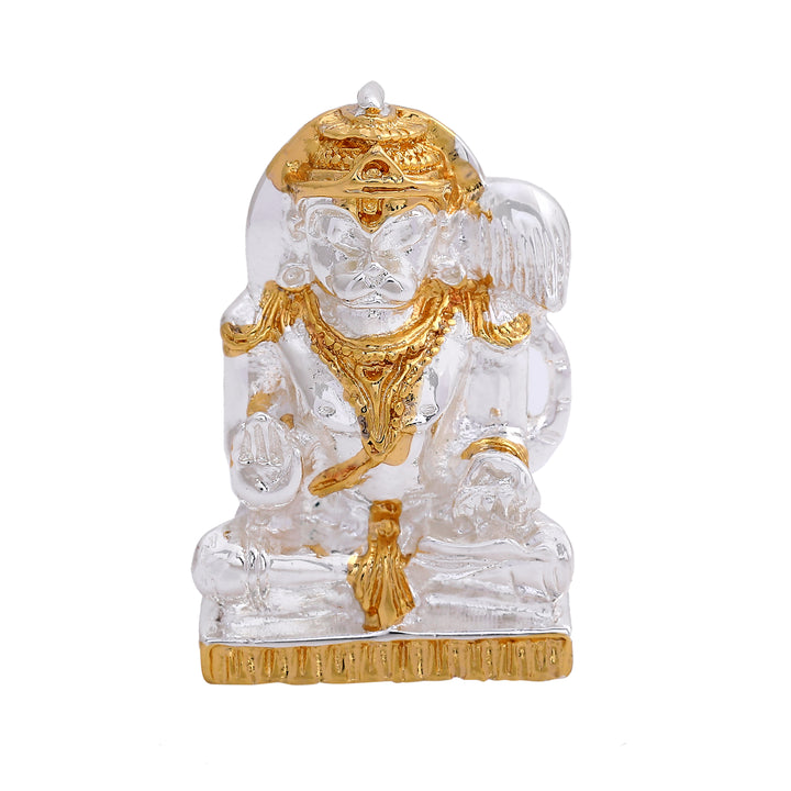 Estele Gold & Rhodium Plated Lord Hanuman Ji Idol (2TN)