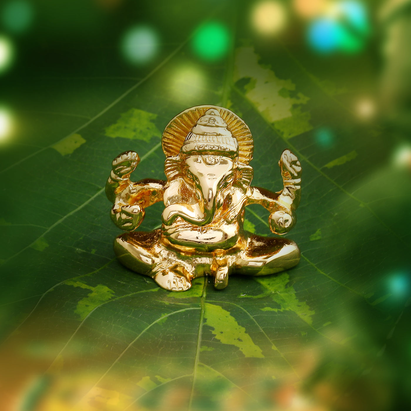 Estele Gold Plated Holy Ganesh Idol