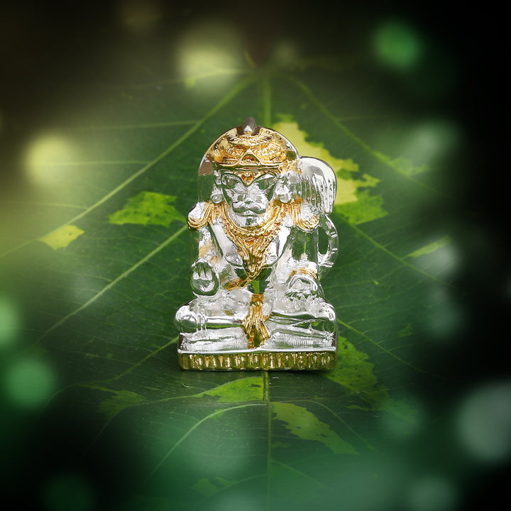 Estele Gold & Rhodium Plated Lord Hanuman Ji Idol (2TN)