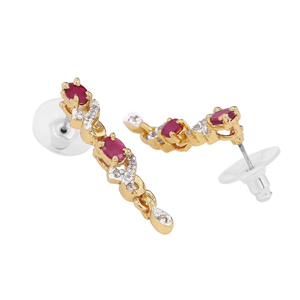 Estele - Rubina diamante Necklace Set