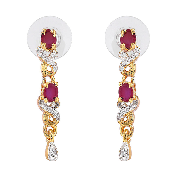 Estele - Rubina diamante Necklace Set
