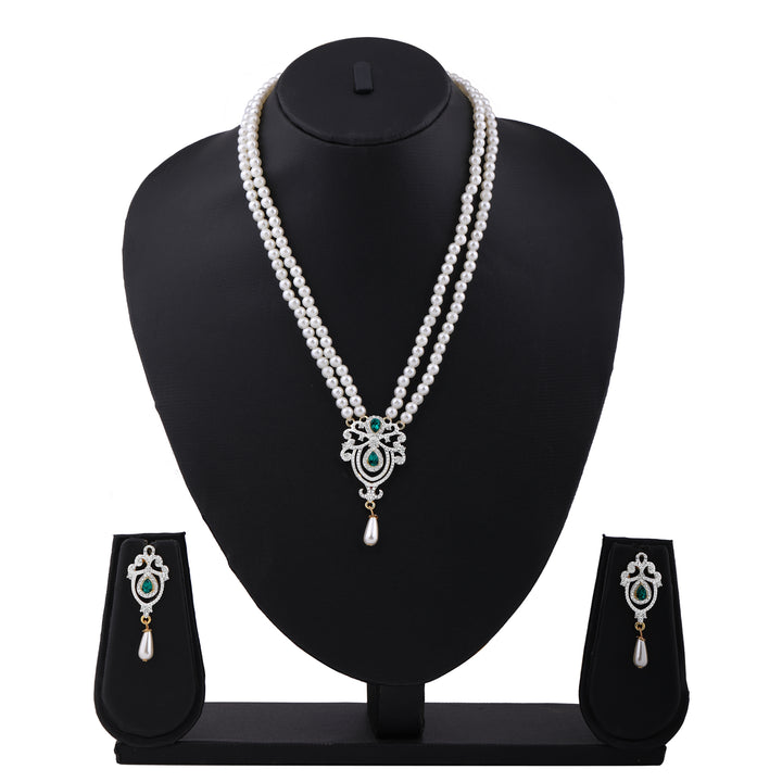 Estele - 24 KT Gold plated Traditional Necklace Set with for Women