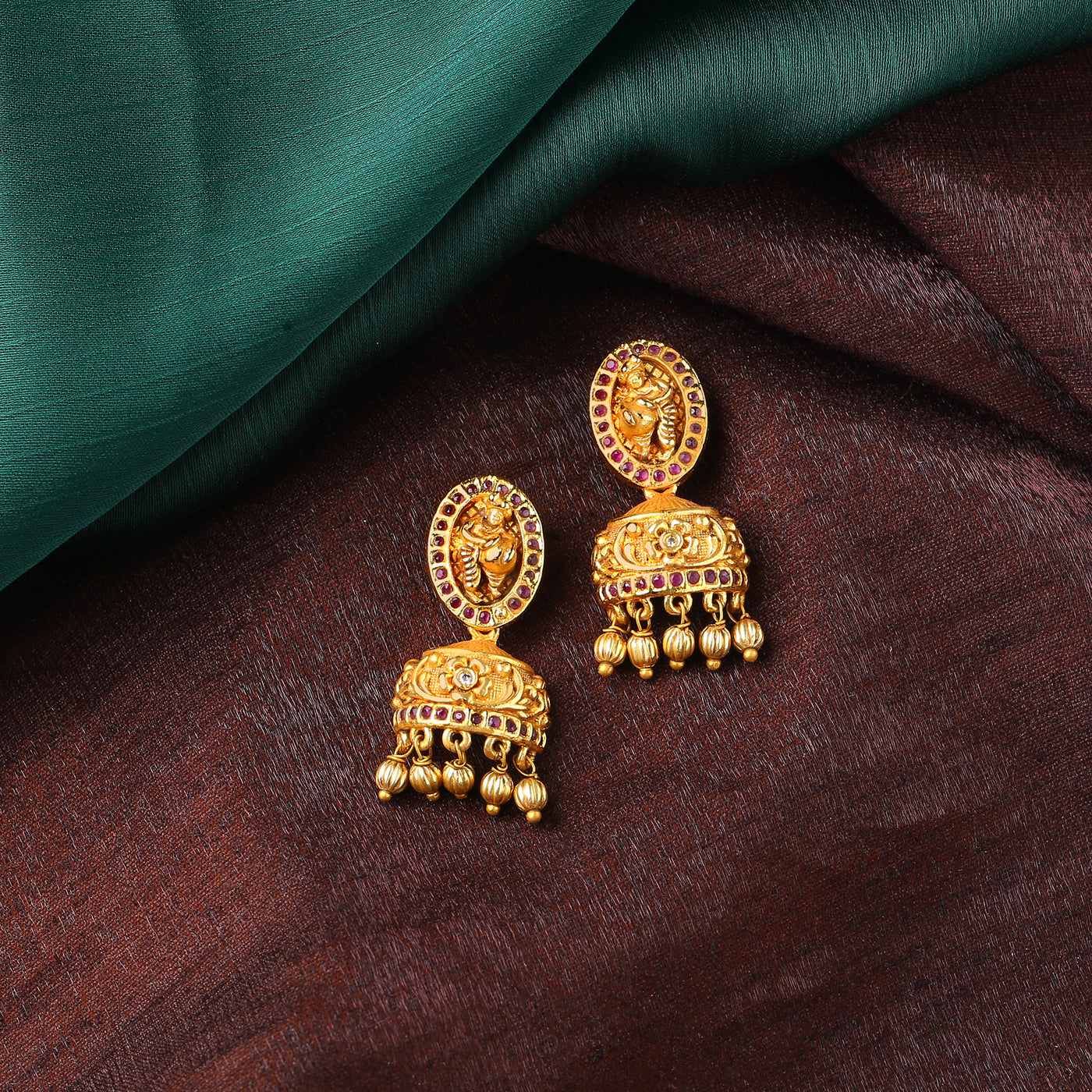Shreyadzines Traditional Designer Antique Gold Polish Meenakari Enamel  Handmade Bridal All Occasion Jhumka Jhumki Earrings for Women and Girls  (Black) : Amazon.in: Fashion