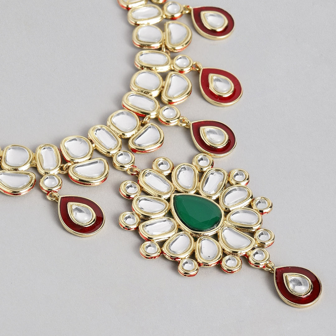 ESTELE - Traditional Saundarya Kundan Necklace set