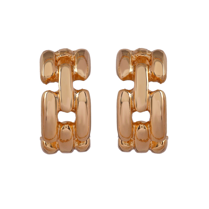 Estele - 24 KT Gold Plated Interlink Chain Necklace Set