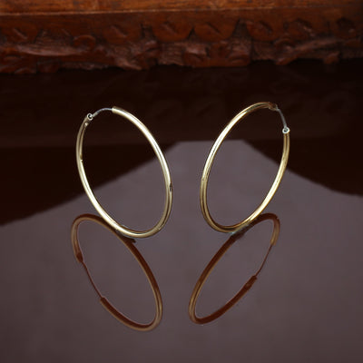 Trendy Fashion Gold Plated Party Wear Hoop Earrings