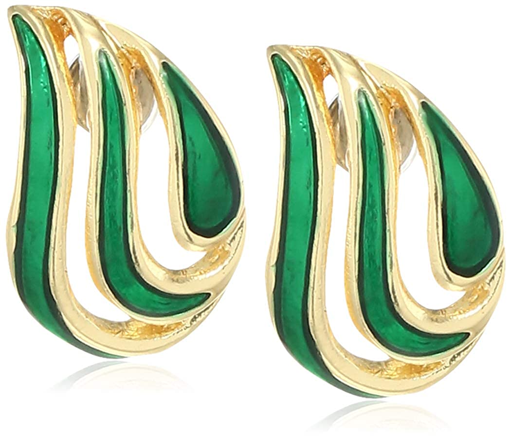 Estele - Enamel and Gold Plated  Angel wing Earrings For Girls & Women