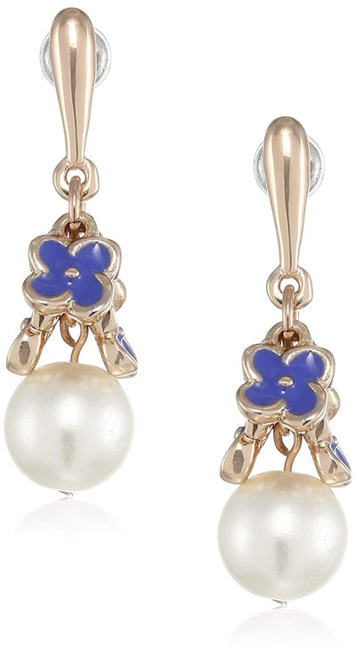 Estele Valentines Day Special Earrings - combo of beautiful enamel flower drop For Gift Stud Earrings For Girls & Women