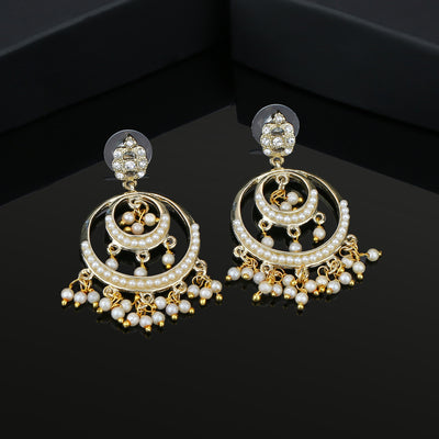 Estele Gold Plated Traditional Circular Designer Earrings For Stylish Women And Girls