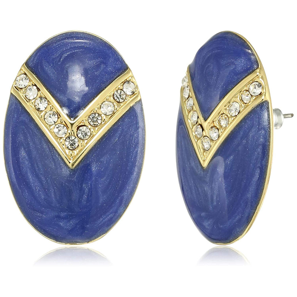 Estele Blue colour and white colour stones studs for women