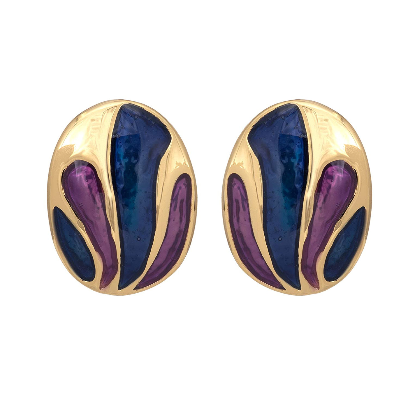 Estele Stylish Fancy Party Wear Gold Plated Studs Earrings For Women