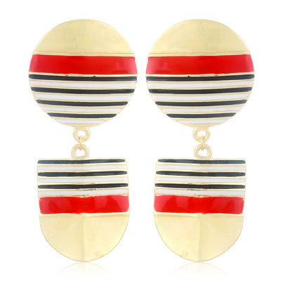Nautical Red Earrings