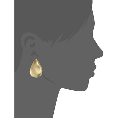 Estele Smooth Gold plated Studs latest earrings for women