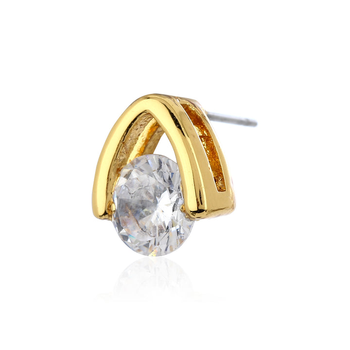Gold Tone Plated Small Stud Earrings