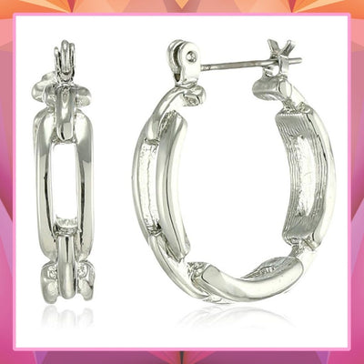 Estele  Gold Plated American diamond Flower Drop Earrings for women