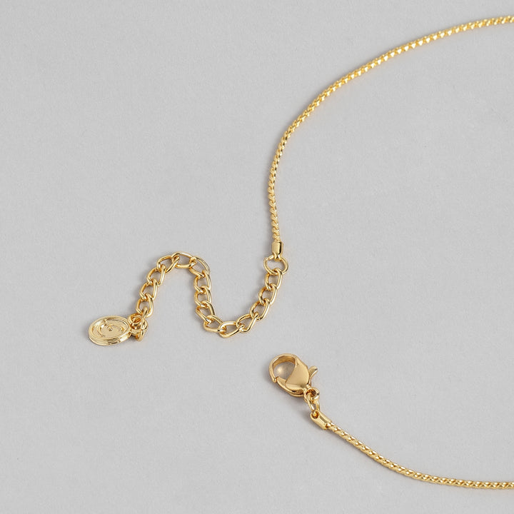 Estele Gold Plated Trendy and Fancy Flower Pearl with Austrian Crystal Pendant Set for Women / Girls