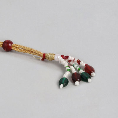 Estele - Antique Gold Plated Traditional Kundan Necklace Set for Women