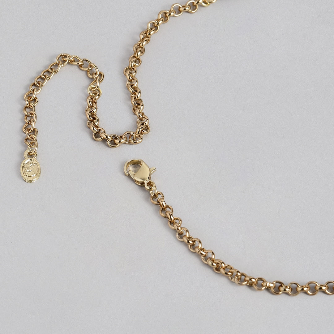 Estele - Piano enamel Gold Plated Necklace Set For Women