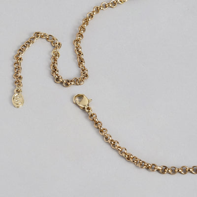 Estele - Piano enamel Gold Plated Necklace Set For Women