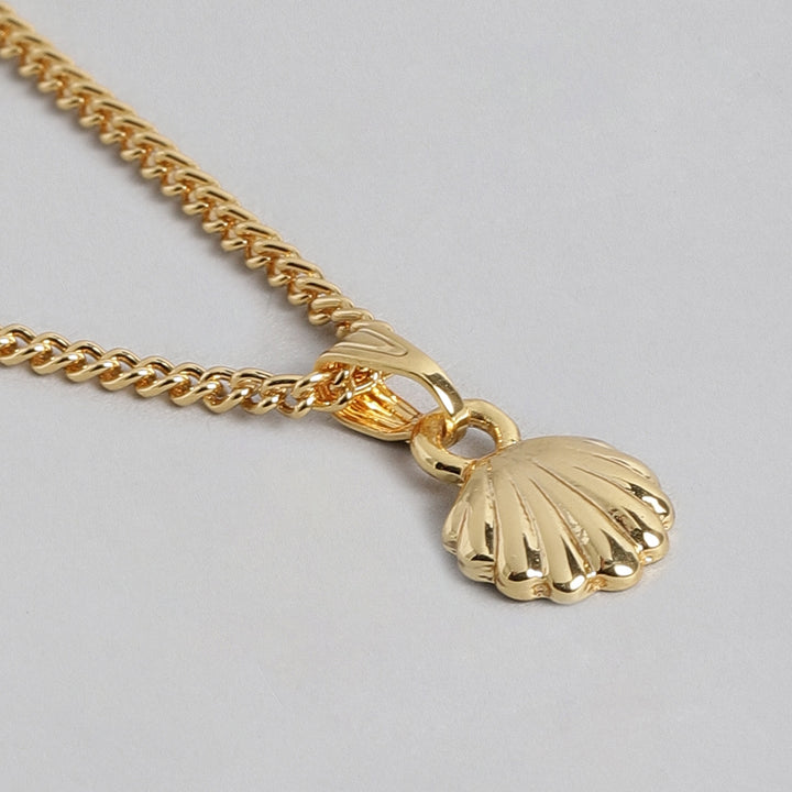 Modern Gold plated Atlantic bay shell Necklace