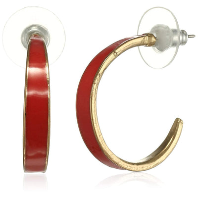 Estele Gold Plated Hoop Earrings for Girls & Women