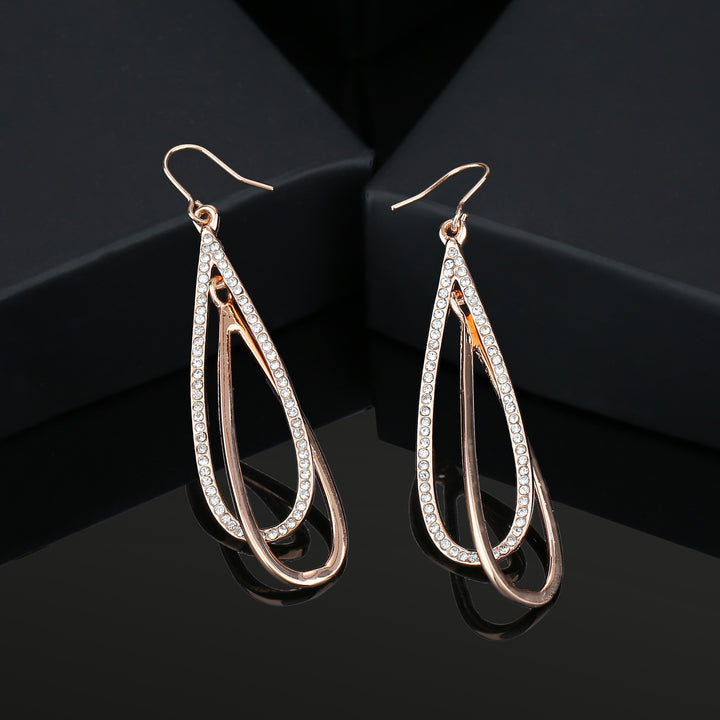 Estele Fancy hanging latest rose gold earrings for women