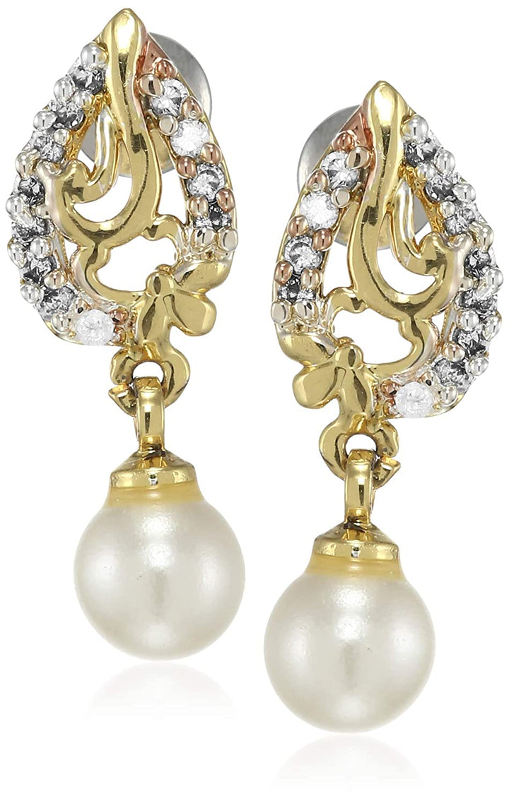 Estele Valentines Day Gift For Wife Gold Plated Stud Earrings For Girls & Women