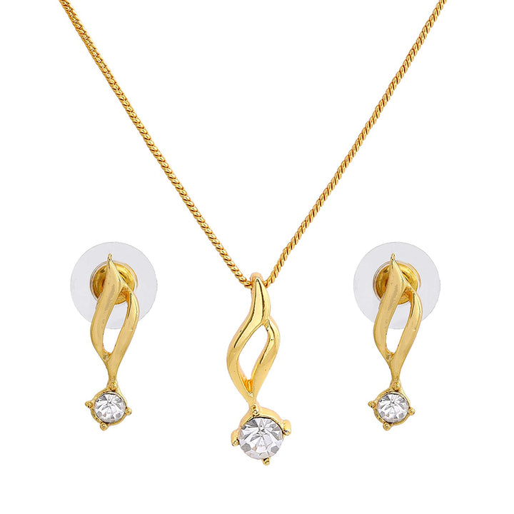 Estele Valentines Day Gift for Wife/Girl Friend Combo Set Necklace Earrings Bracelet & Ring for Girls & Women