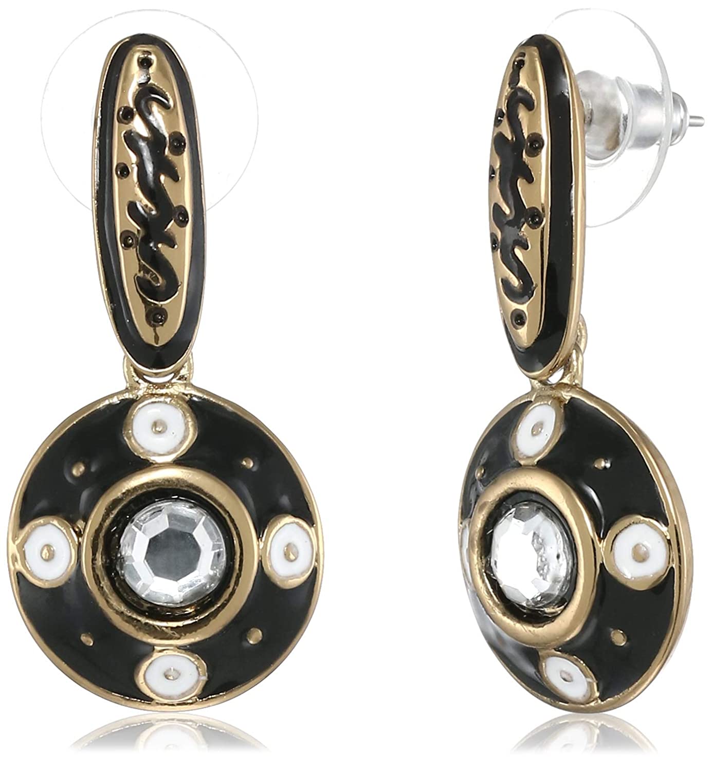 Estele Valentine Gift For Girlfriend Gold Plated Combo Stud Earrings